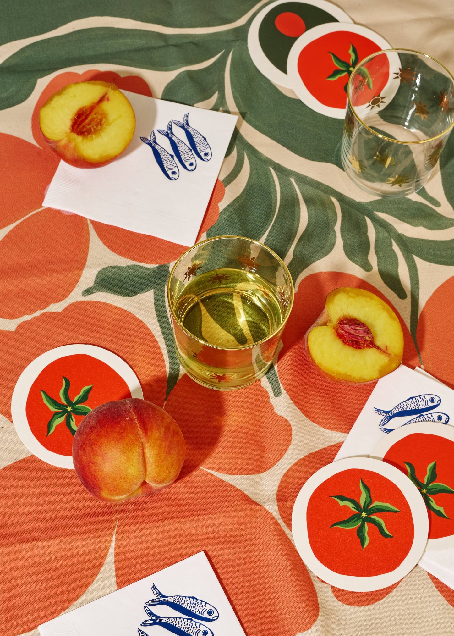 Pair these Tomato coasters with your summer dinner party.