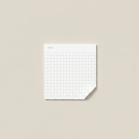 Grid paper with 'NOTES' at the top on a white background