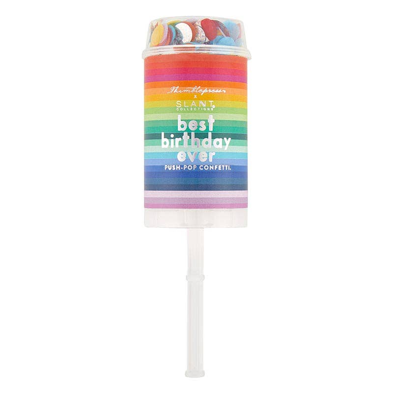 Image of Rainbow Happy Birthday Thimblepress x Slant Party Popper