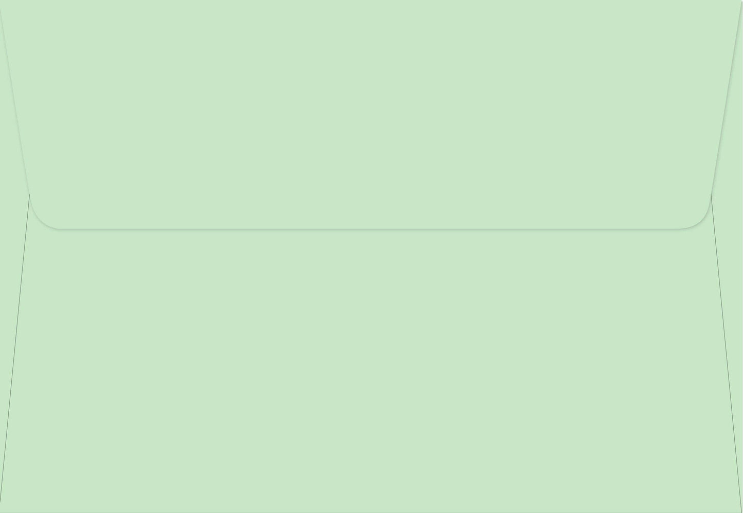 Close up view of the matching self-sealing envelope