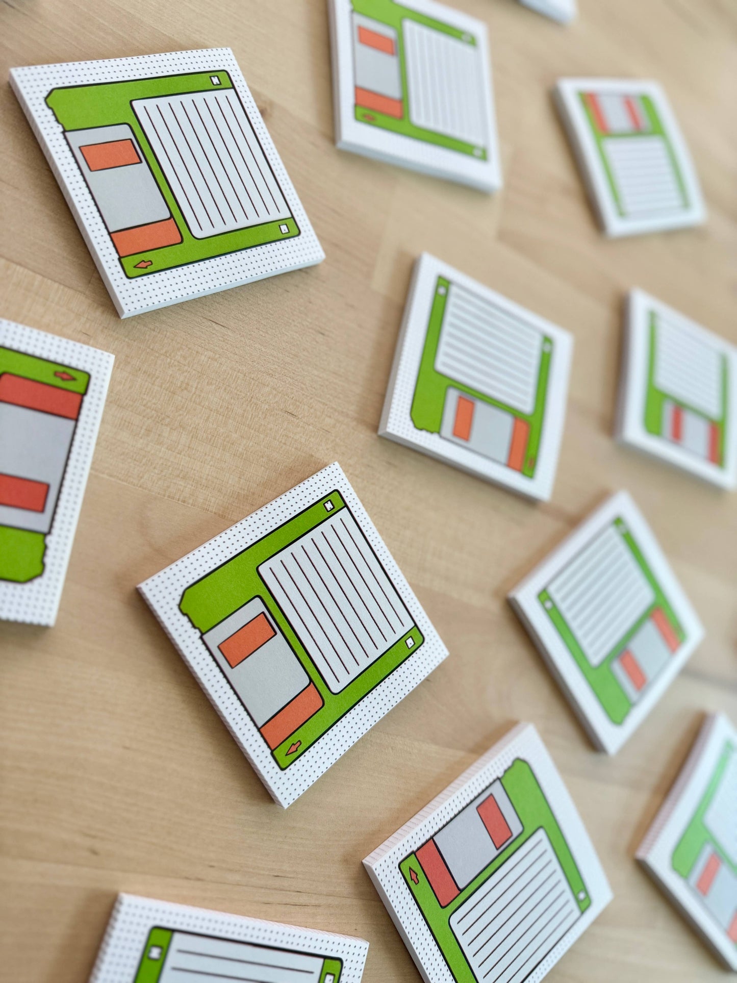 Floppy disk retro sticky notes for vintage office lovers - does not come with a Swingline