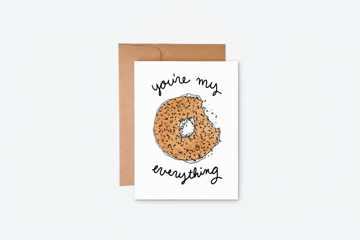 "You're My Everything" Bagel Card