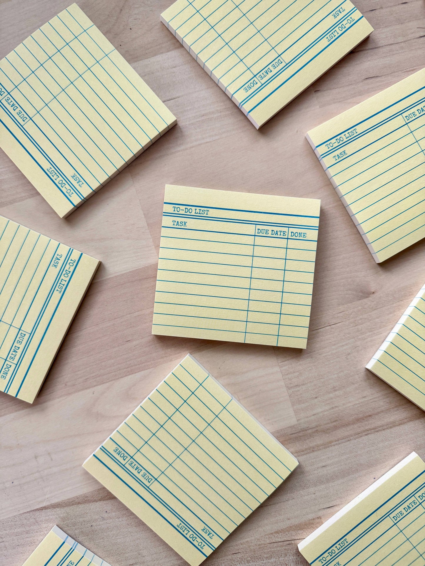 Library card design Post-It notes for book lovers