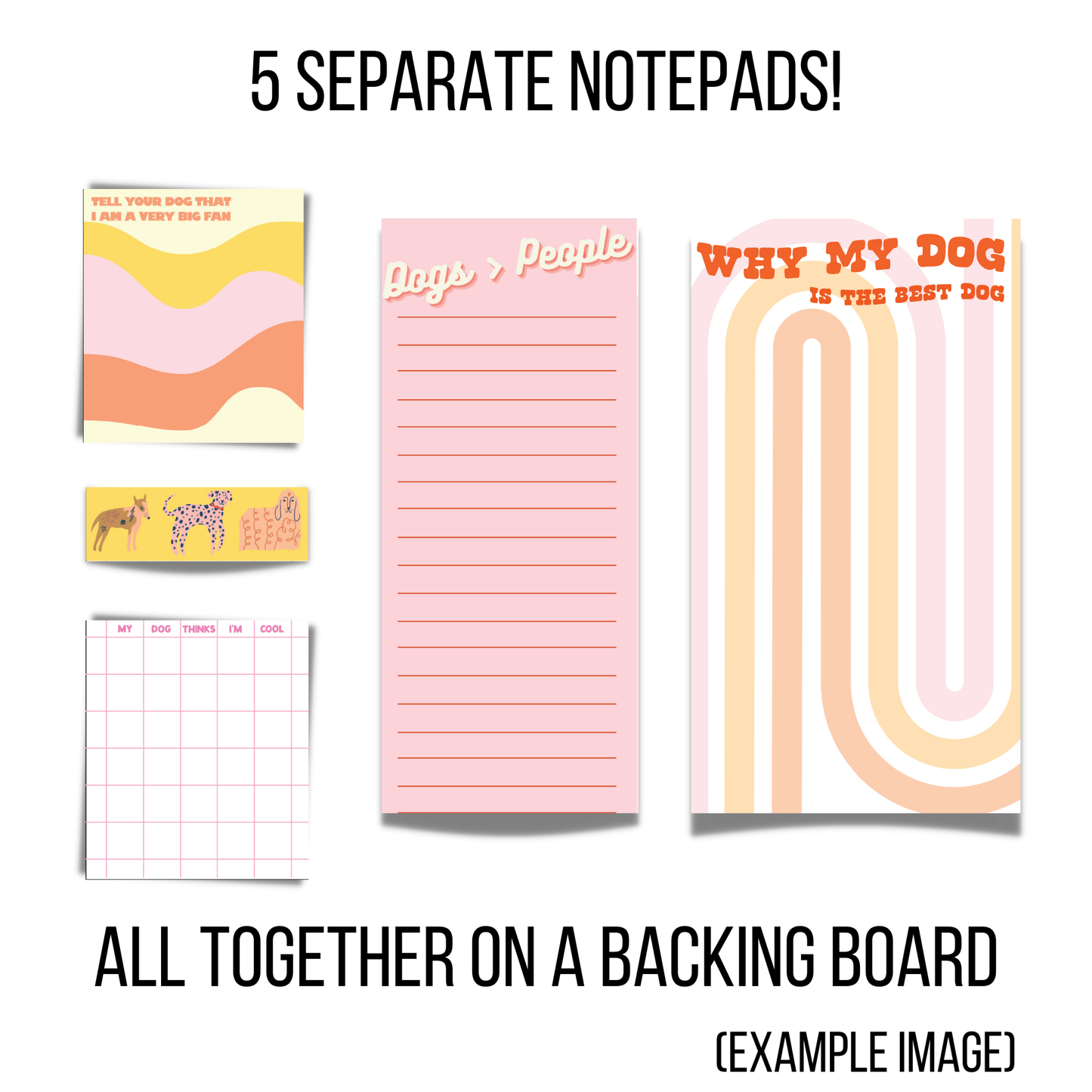 5 Separate Notepads All In One