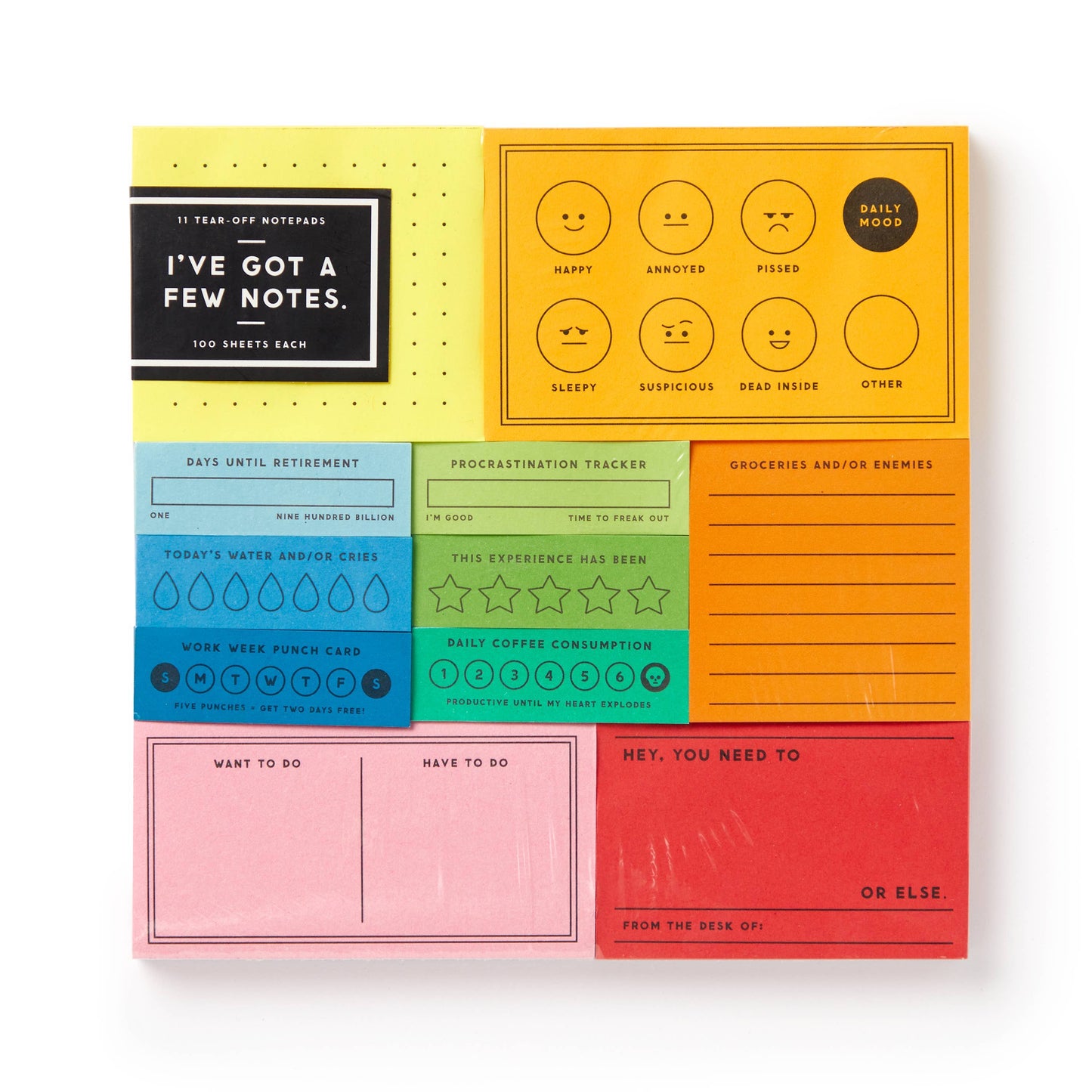 I’ve Got a Few Notes – Vintage-Inspired Tear-Off Notepad Set