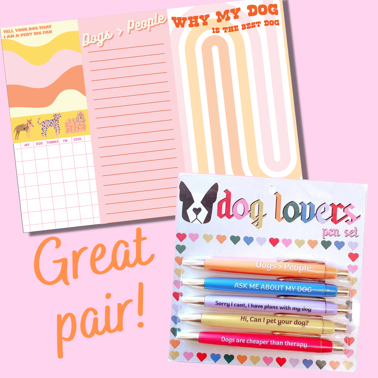 Pair this notepad set with pet party decor and gifts