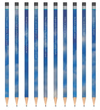 Full set of 10 disappointing affirmation pencils fanned out 