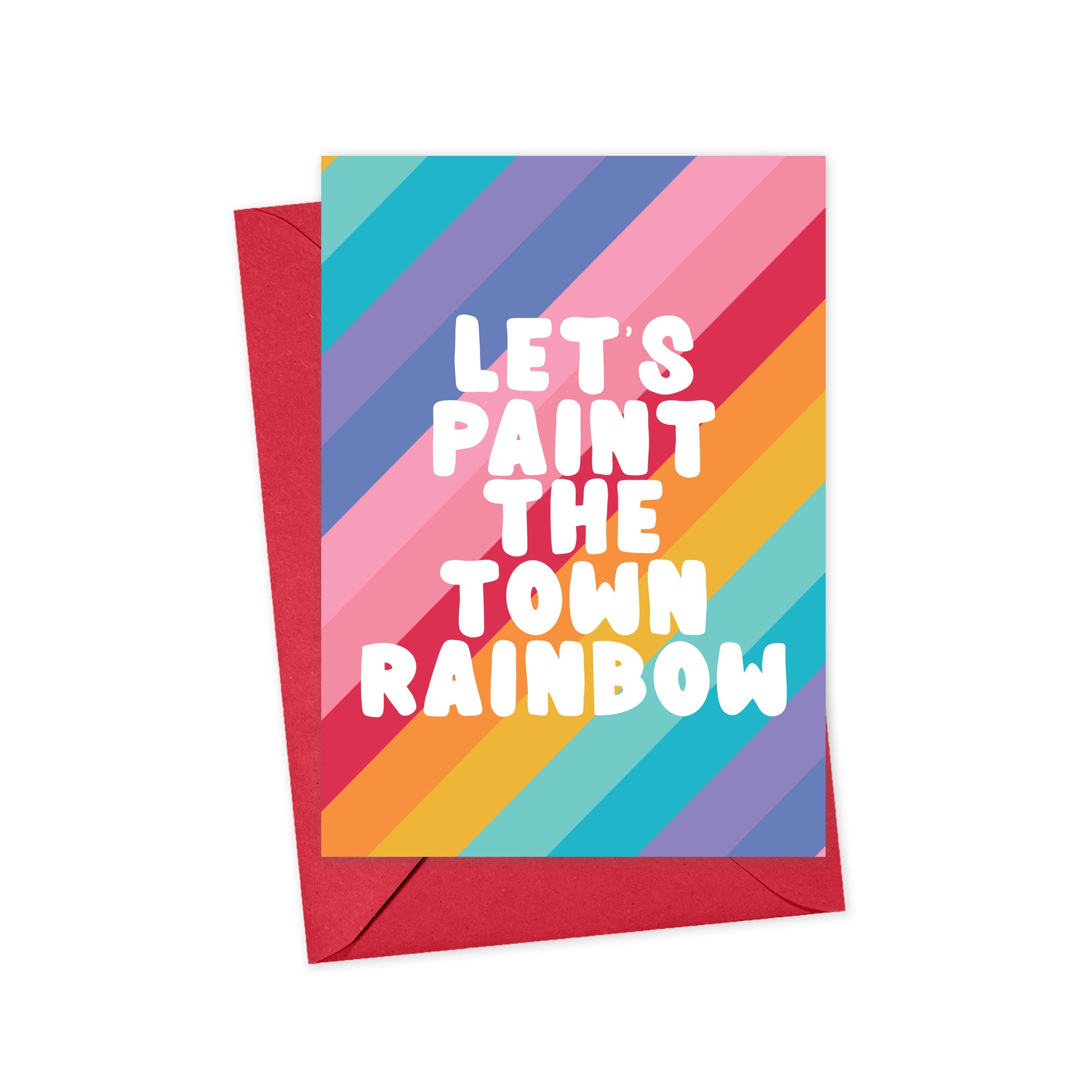 Close-up of the vibrant rainbow details and high-quality card stock finish.