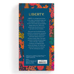 Close up view of the packaging showcasing information about Liberty London pens