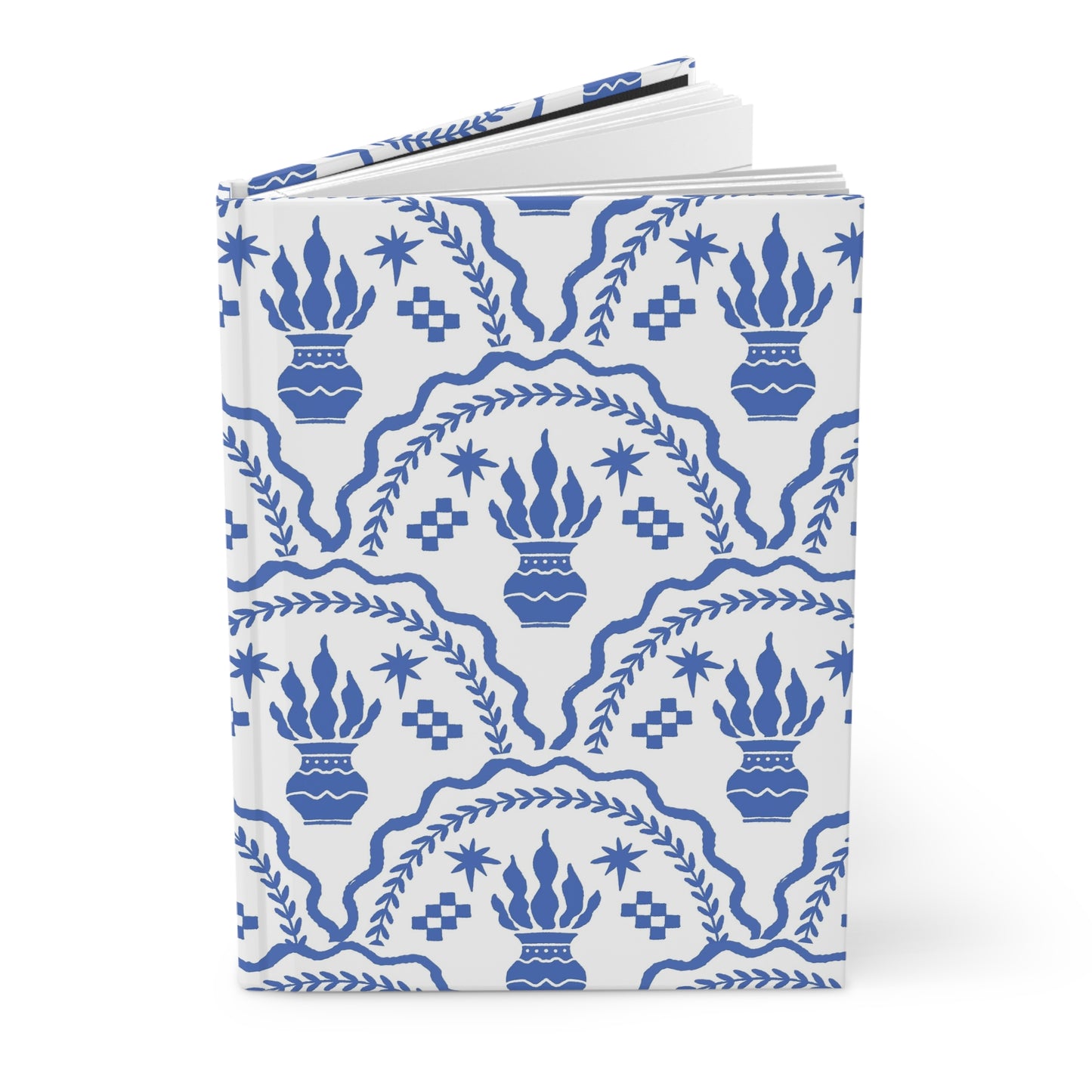 Blue Floral Hardcover Journal – Inspire Creativity with Style