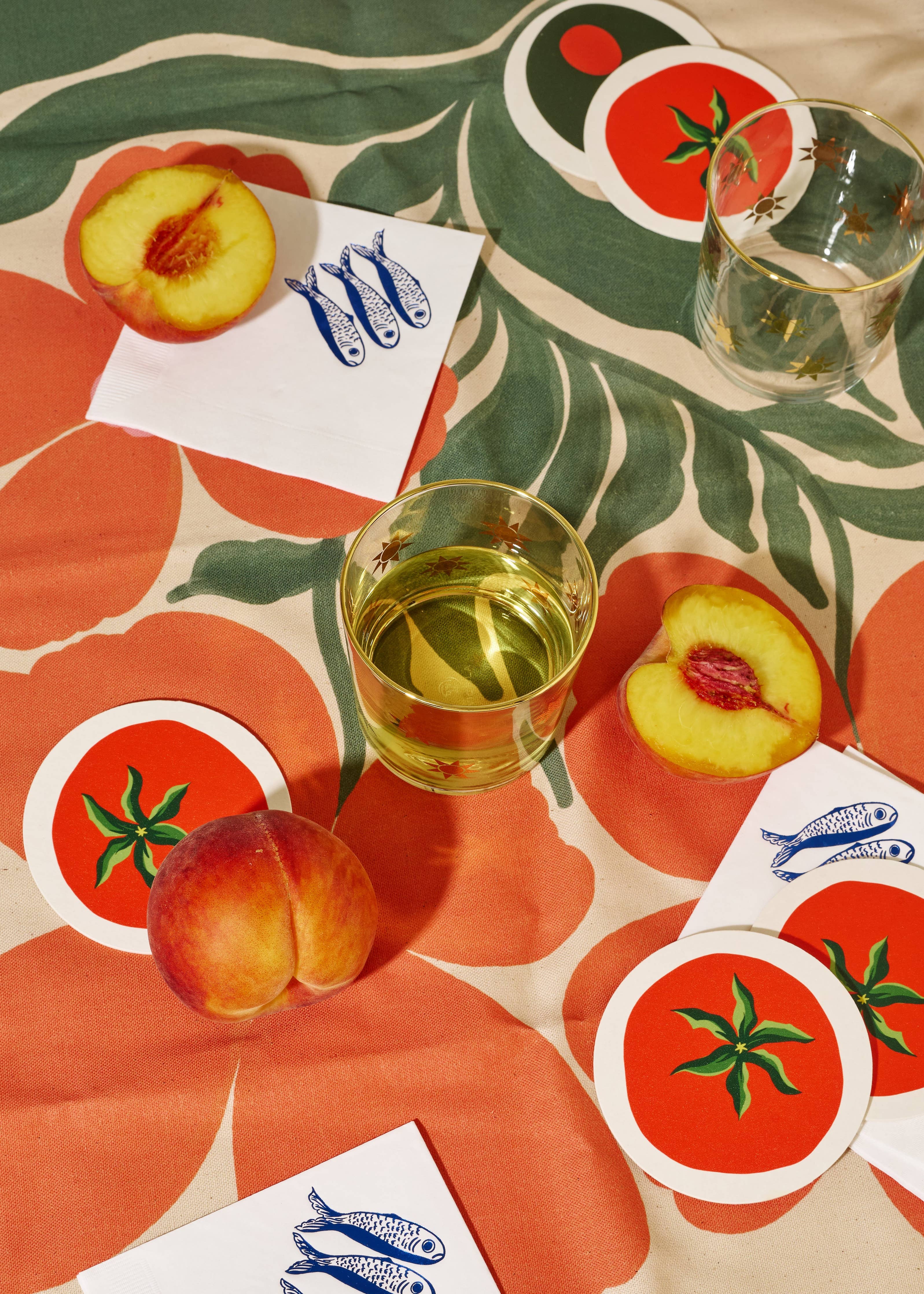 Pair these Tomato coasters with your summer dinner party. 