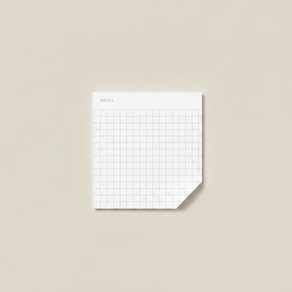 Grid paper with 'NOTES' at the top on a white background