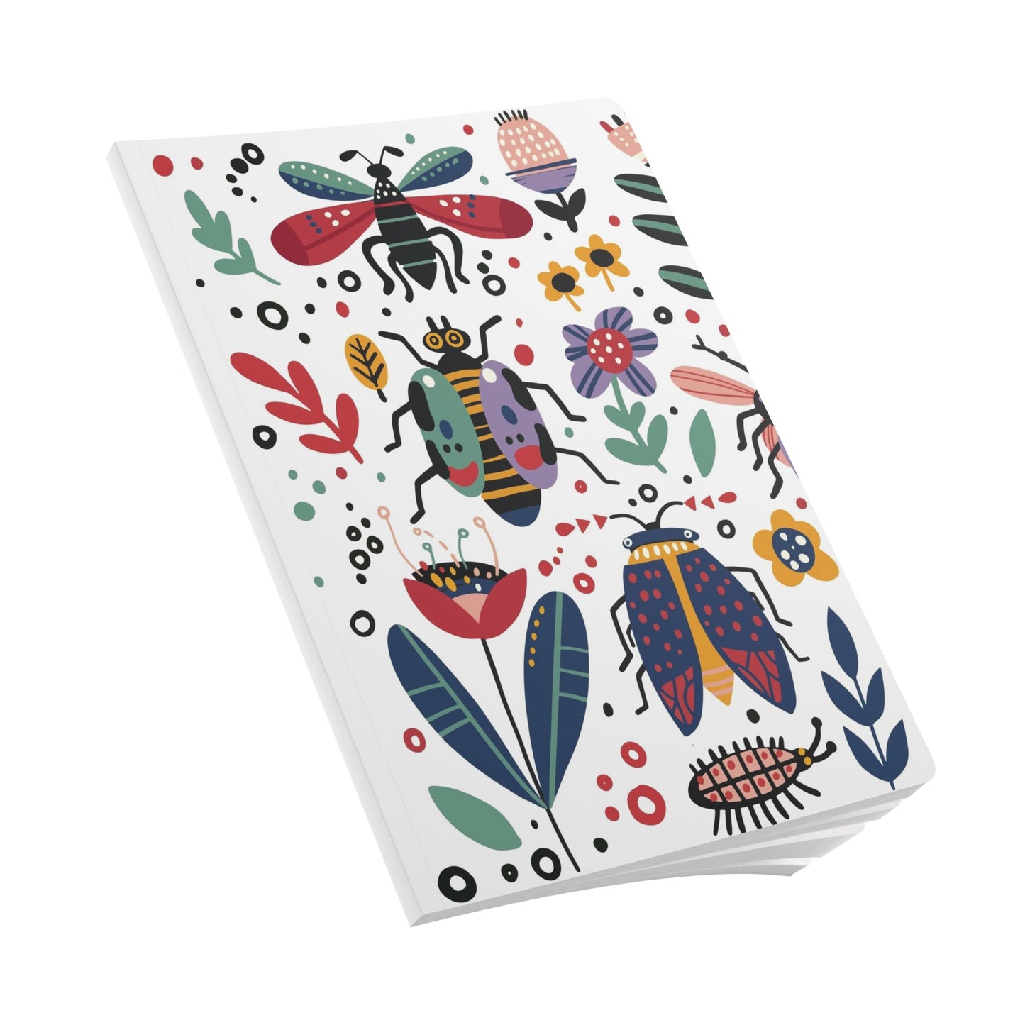 Colorful Insect-Themed Softcover Journal – Perfect for Nature Lovers, Wildlife Enthusiasts, and Outdoor Explorers