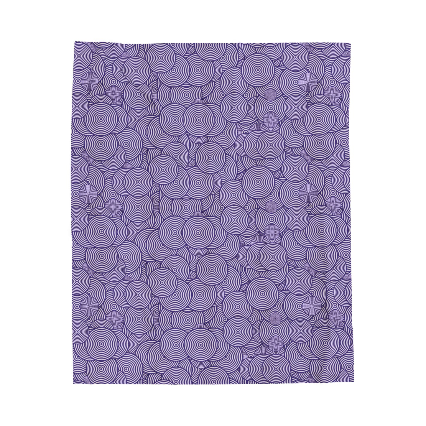 Luxurious Purple Spiral Velveteen Plush Blanket - Cozy Comfort & Stylish Home Accent