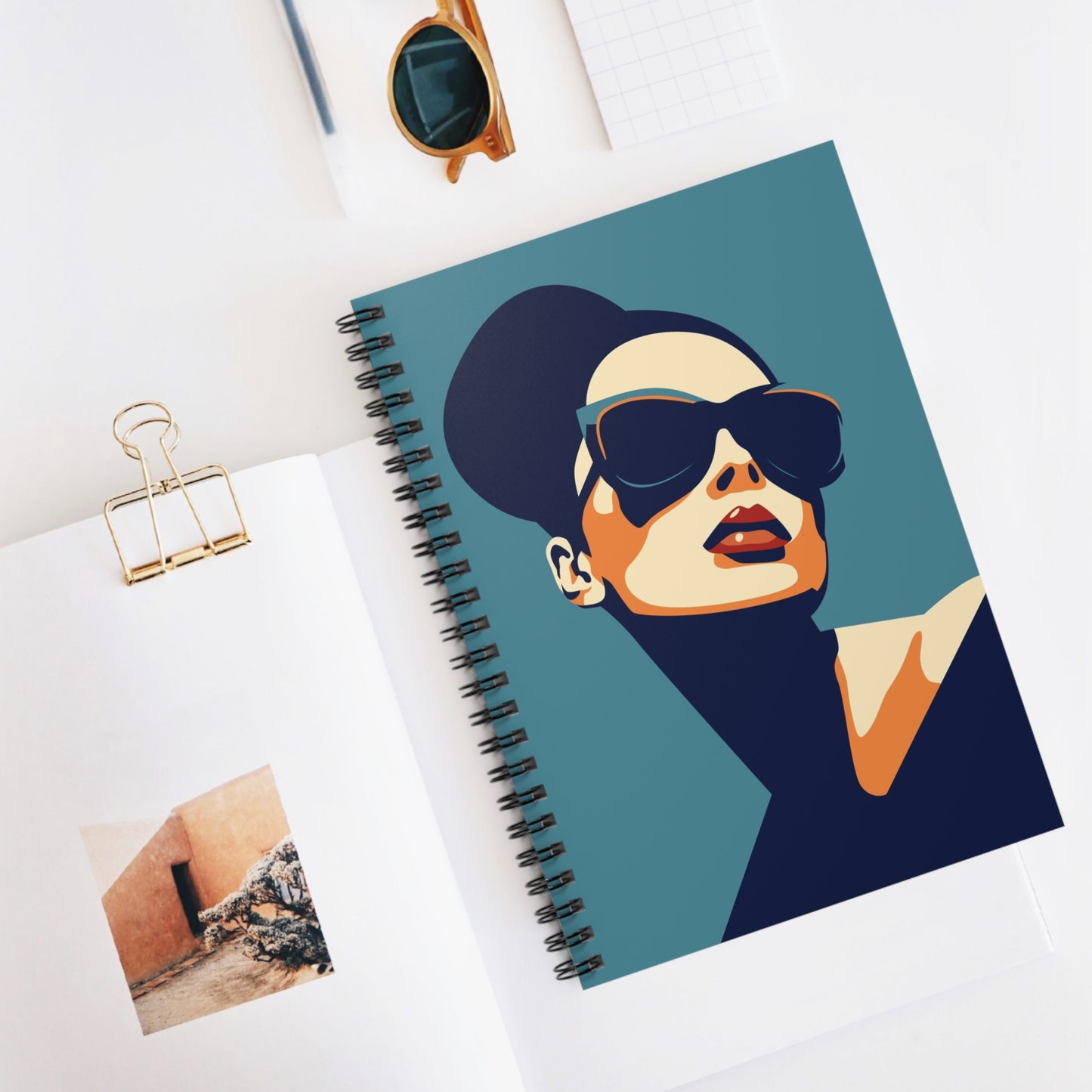 Retro Chic Diva Spiral Notebook – Stylish, Durable & Functional