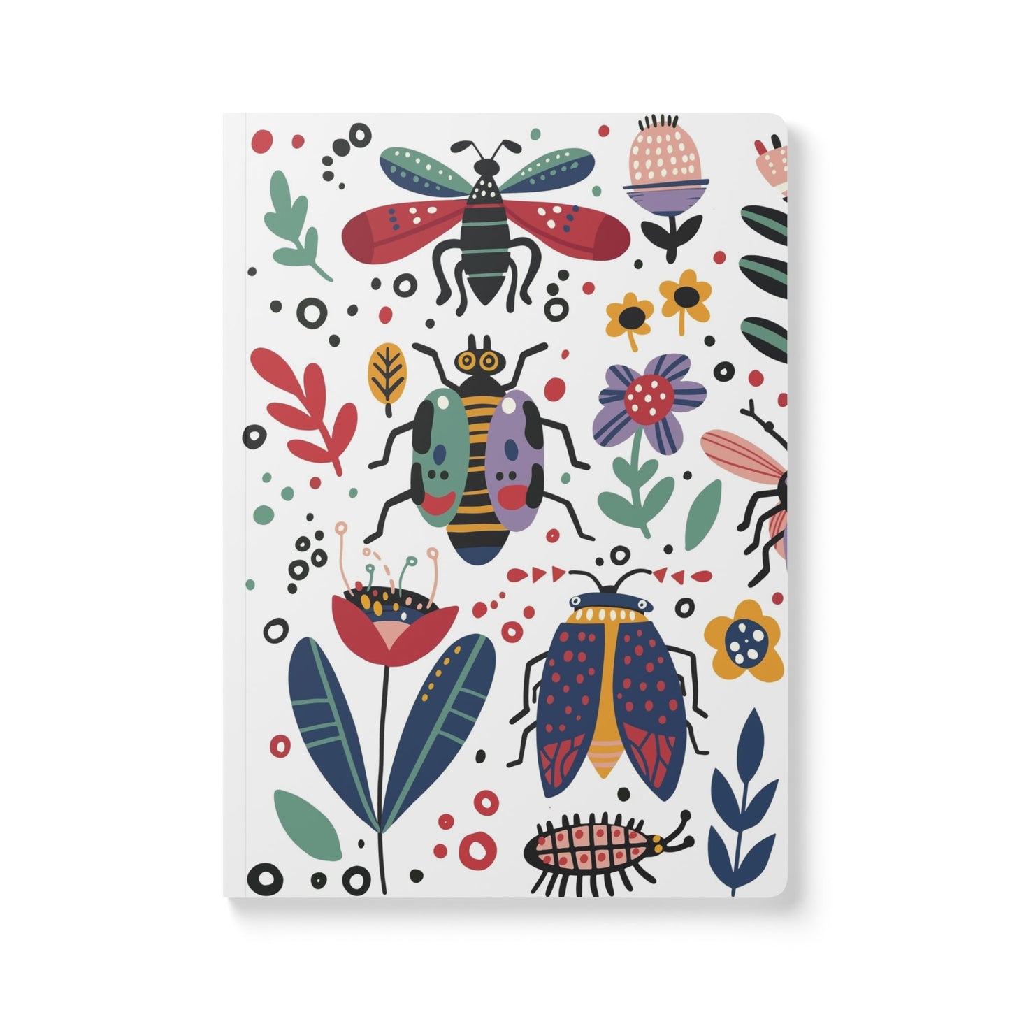 Colorful Insect-Themed Softcover Journal – Perfect for Nature Lovers, Wildlife Enthusiasts, and Outdoor Explorers