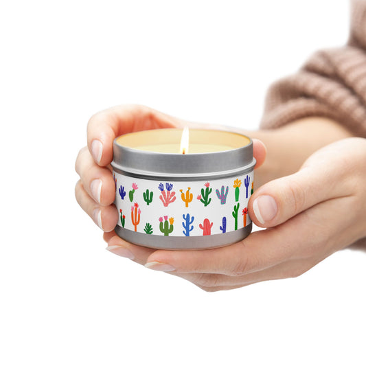 Colorful Cactus Tin Candles – Eco-Friendly, Stylish Home Decor & Perfect Gift for Relaxation