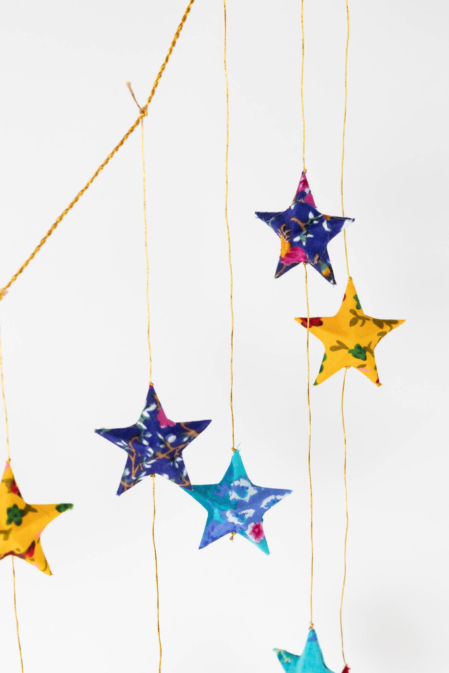 Recycled Sari Star Valance – Handmade Upcycled Holiday Window & Party Décor