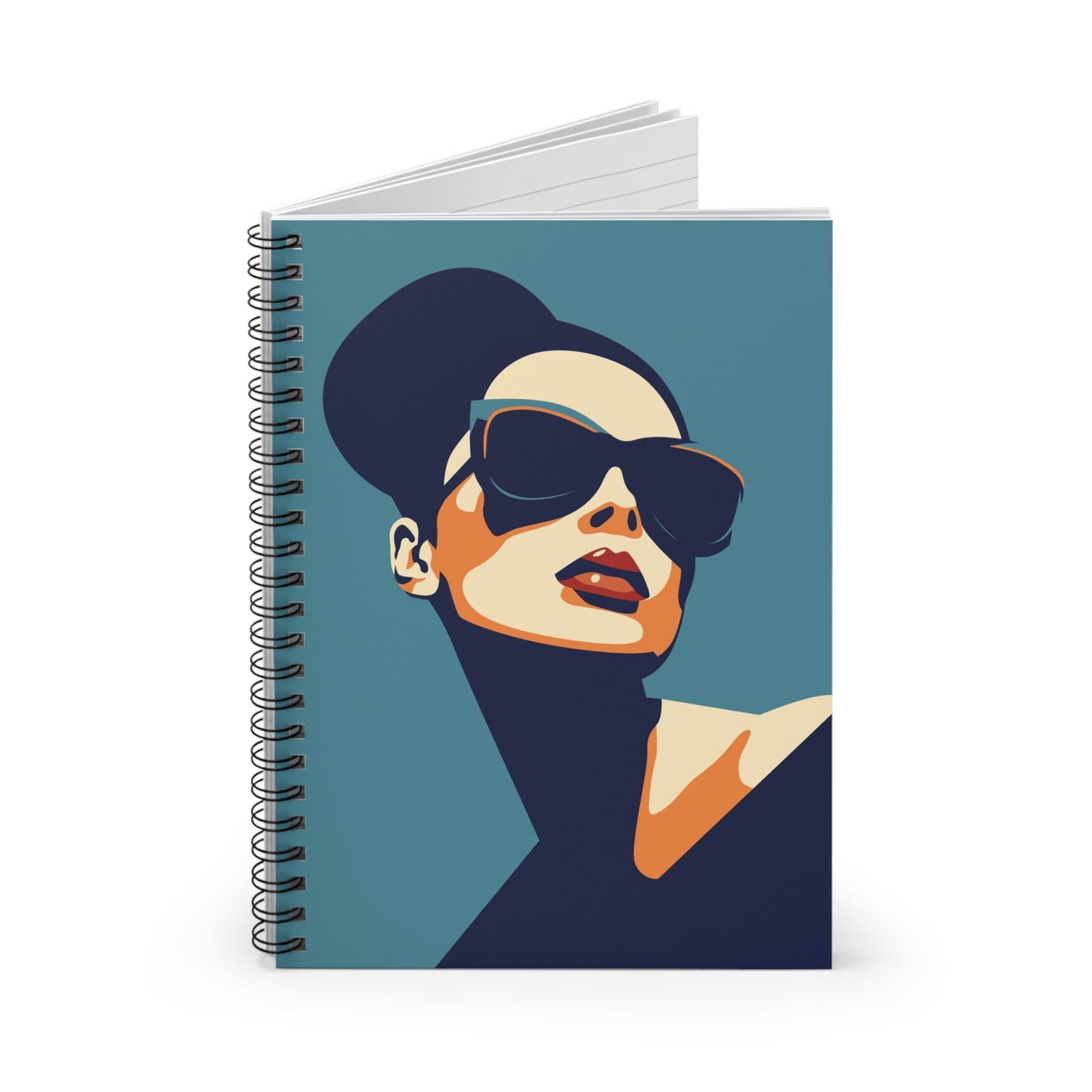 Retro Chic Diva Spiral Notebook – Stylish, Durable & Functional