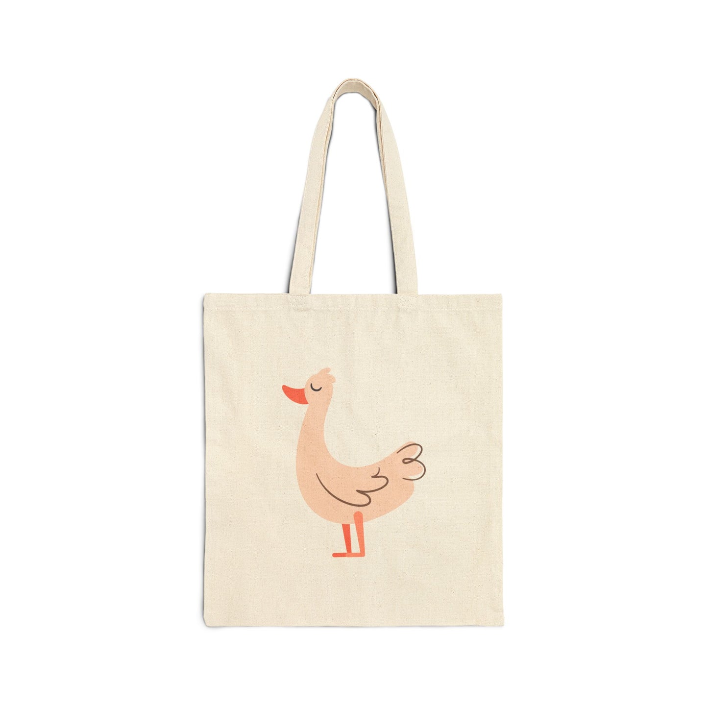 Quirky Duck Cotton Canvas Tote Bag – Eco-Friendly & Stylish for Shopping, Beach, and More