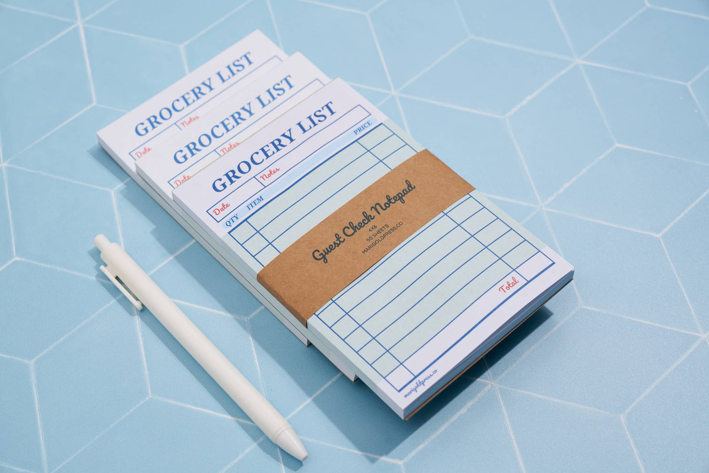 Retro Guest Check Notepad – Fun, Functional, and Organized Grocery Lists