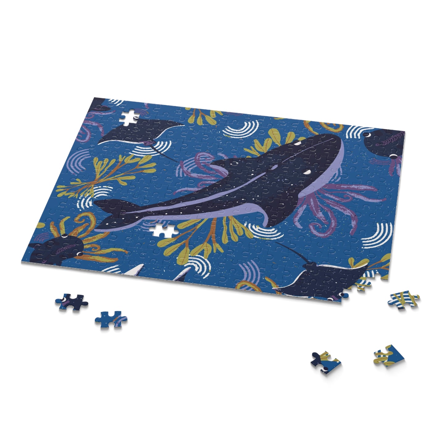 Ocean Life 252-Piece Puzzle – Whales, Stingrays & Vibrant Sea Life for Nature Lovers