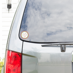 "Be Nice to Yourself" Self-Love Sticker - Bold and Playful Design decal on vehicle.