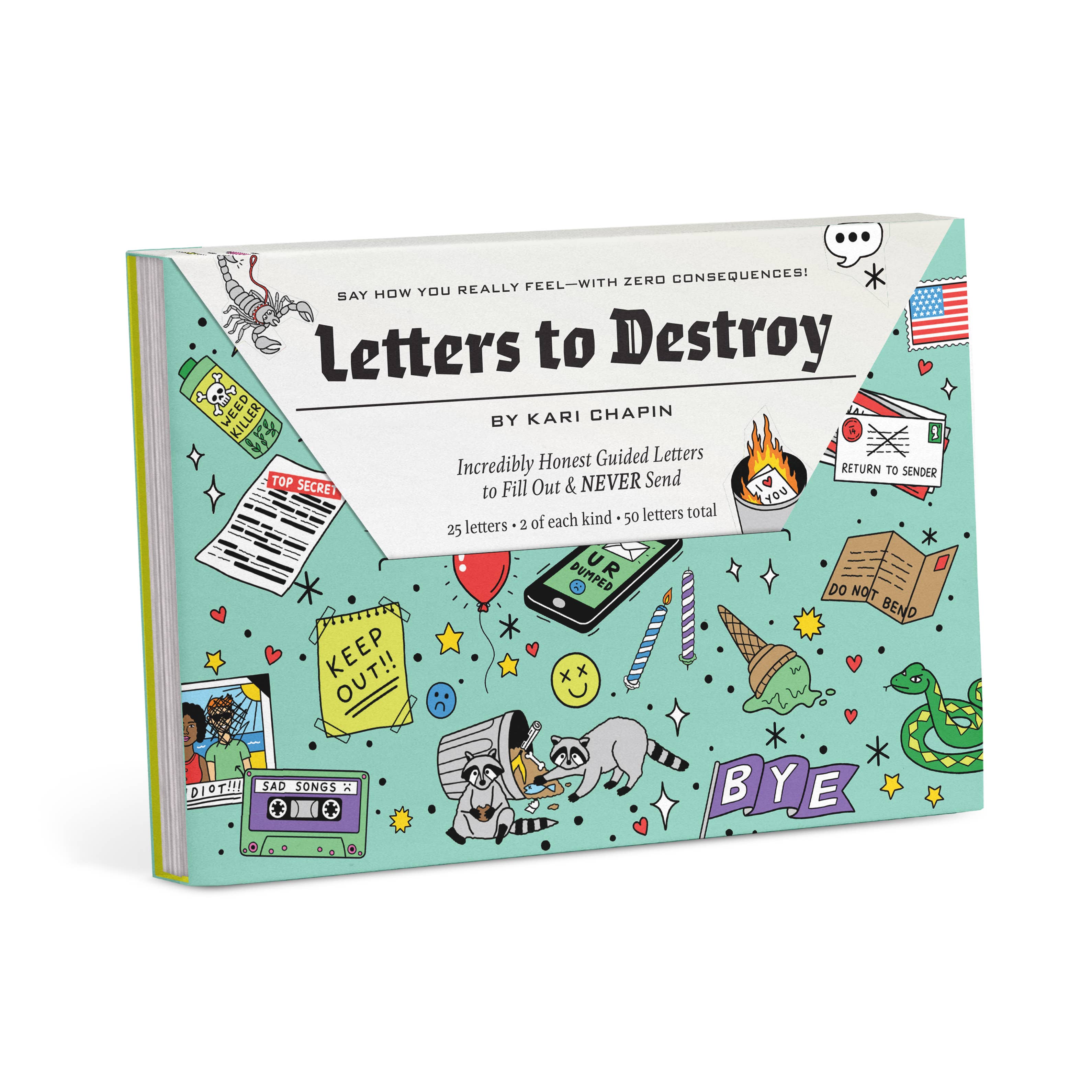 Letters to Destroy Journal for emotional release, catharsis, and self-care