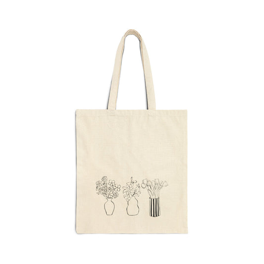 Floral Canvas Tote Bag – Your Eco-Friendly Shopping Companion