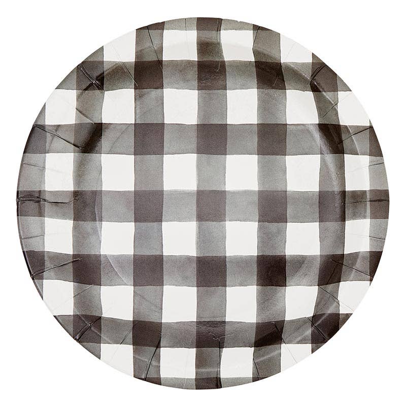 Tailgate Party in a Box Plaid Picnic Paper Plates