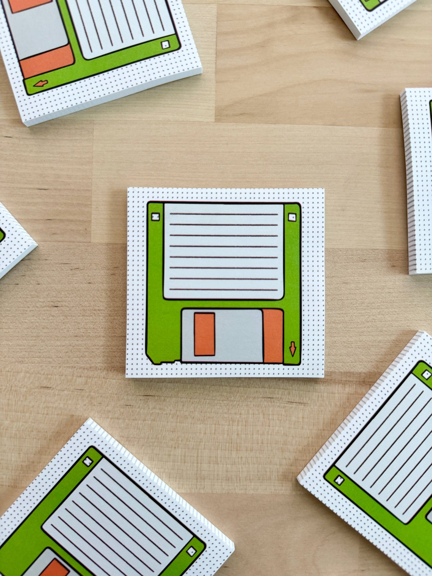 Floppy Disk Retro Sticky Notes – Nostalgic Vintage Stationery for Tech Enthusiasts & Office Lovers