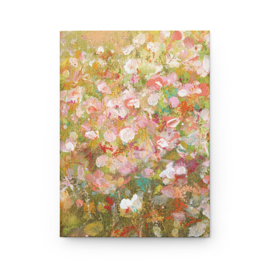 Floral Inspiration Hardcover Journal – Elegant Matte Design with Vibrant Floral Print for Writers, Artists, and Dreamers