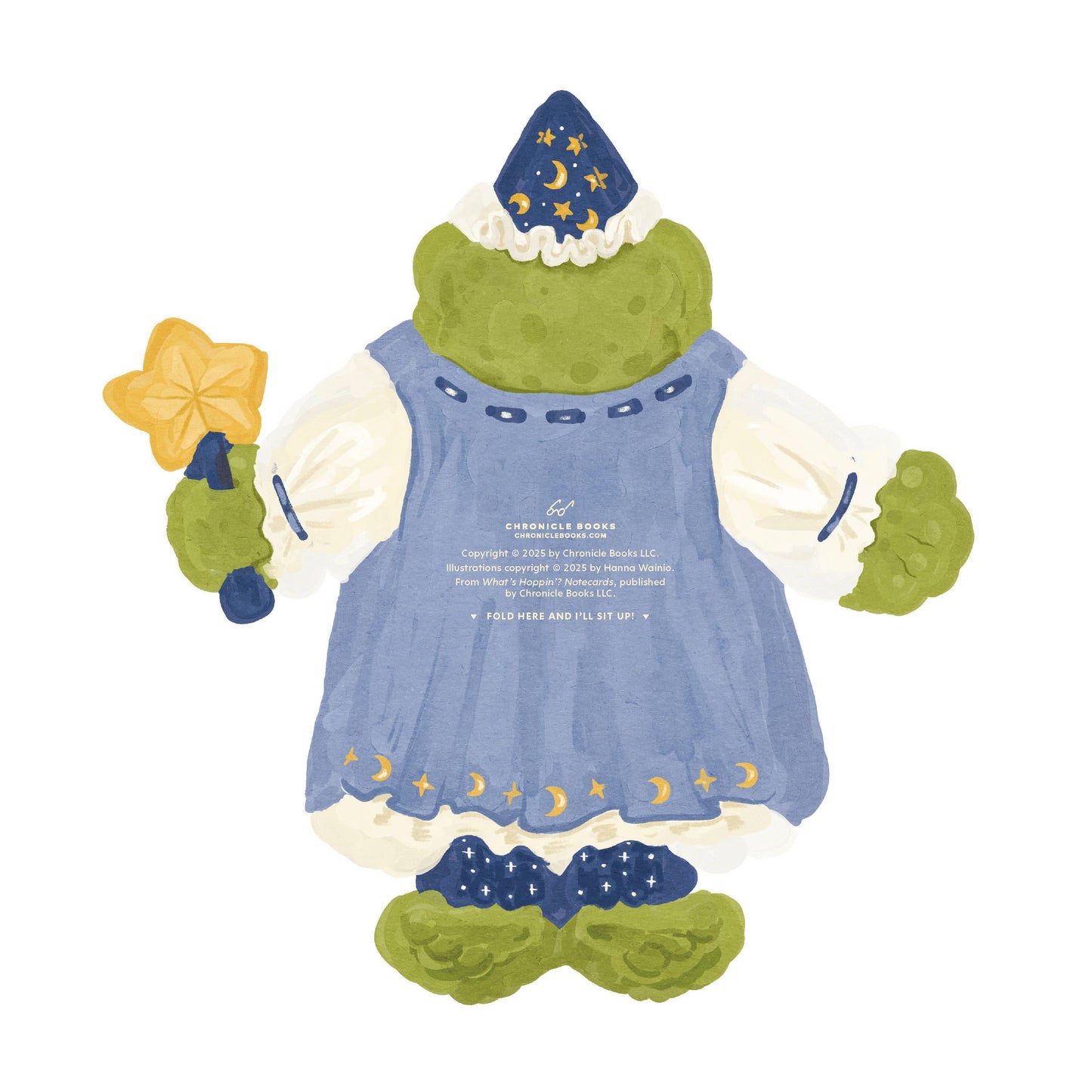 Full notecard set with envelope pairing, highlighting charming frog illustrations.