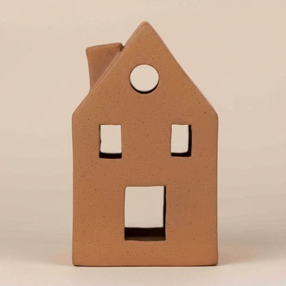 View of the back of the incense holder home showcasing where the incense cone sits