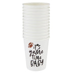 Tailgate Party in a Box Paper Cups - "It's Game Time Baby!"