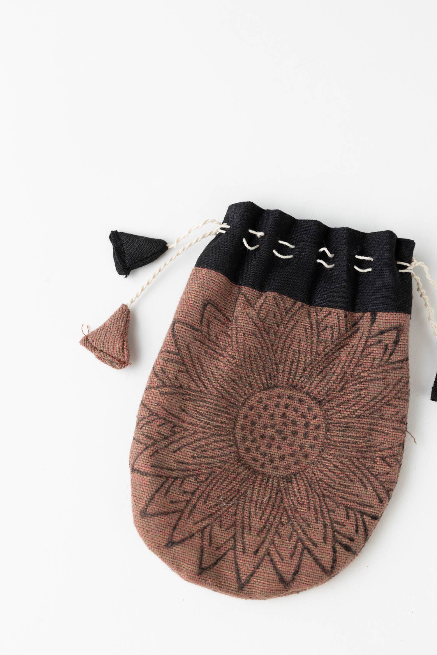 Each bag displays unique patterns
