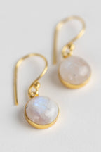 Close-up of moonstone reflecting soft white shimmer