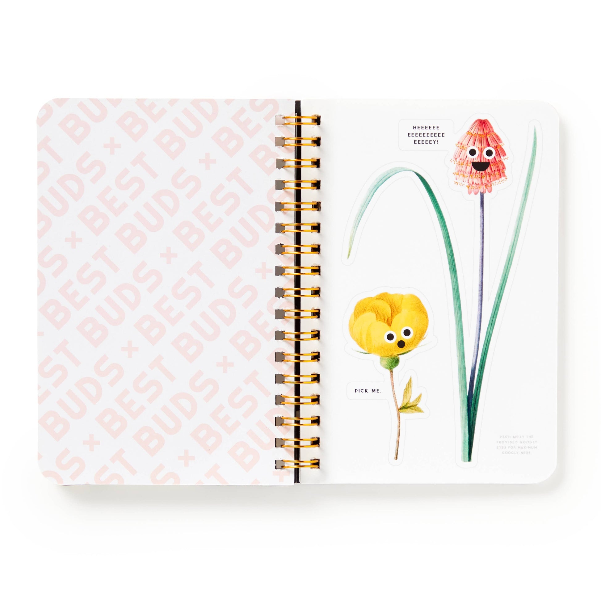 The shock and horror of adding these adorable googly eyes to flowers while journaling!