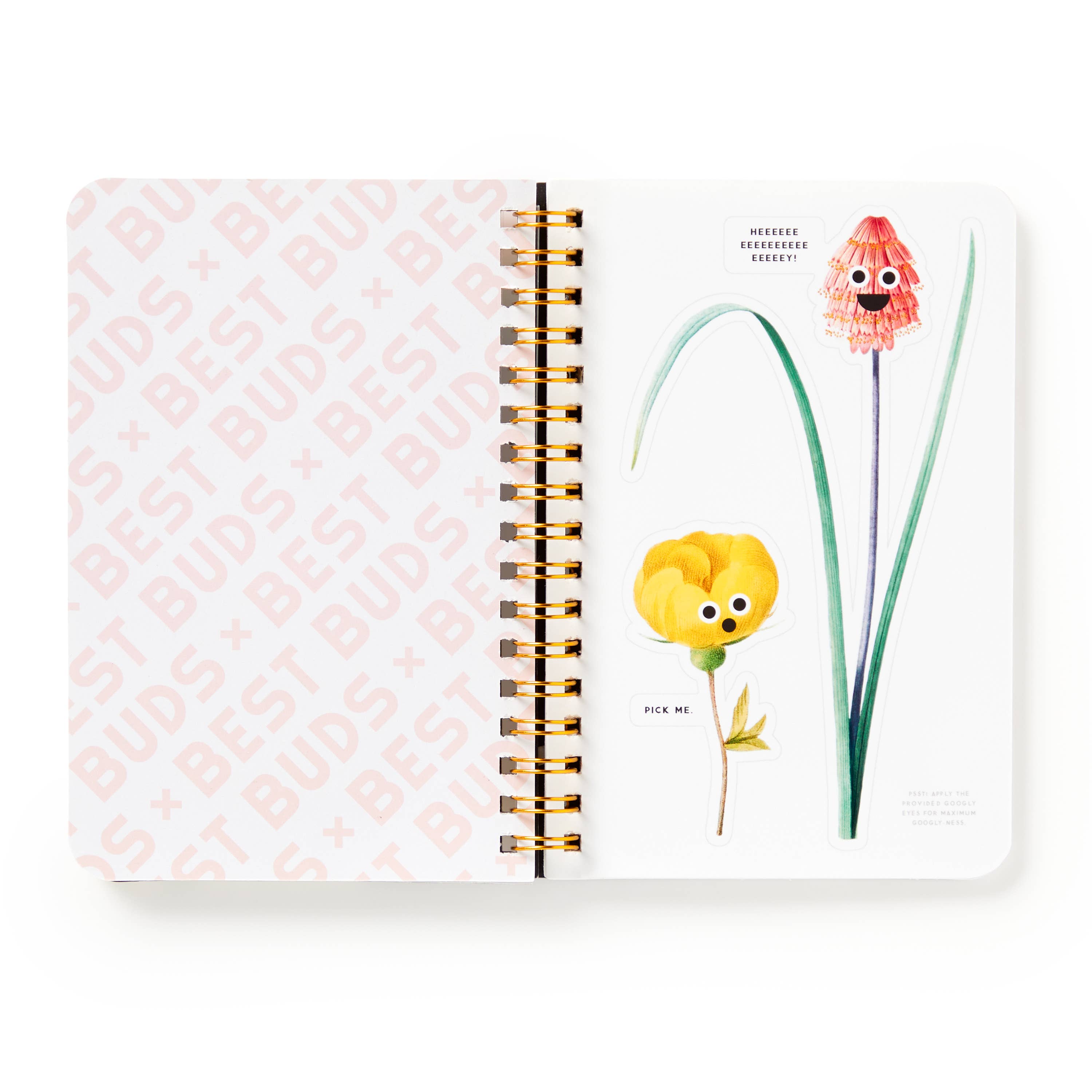The shock and horror of adding these adorable googly eyes to flowers while journaling!