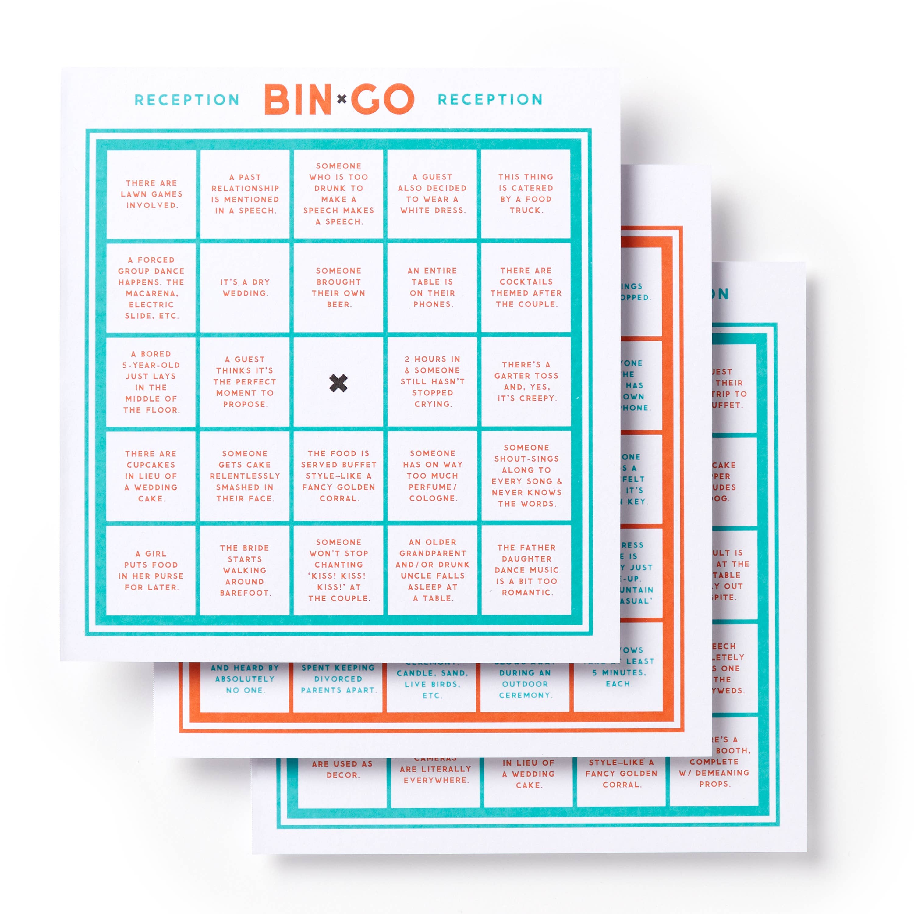 Wedding Bingo Book – Funny Game for Ceremonies & Receptions