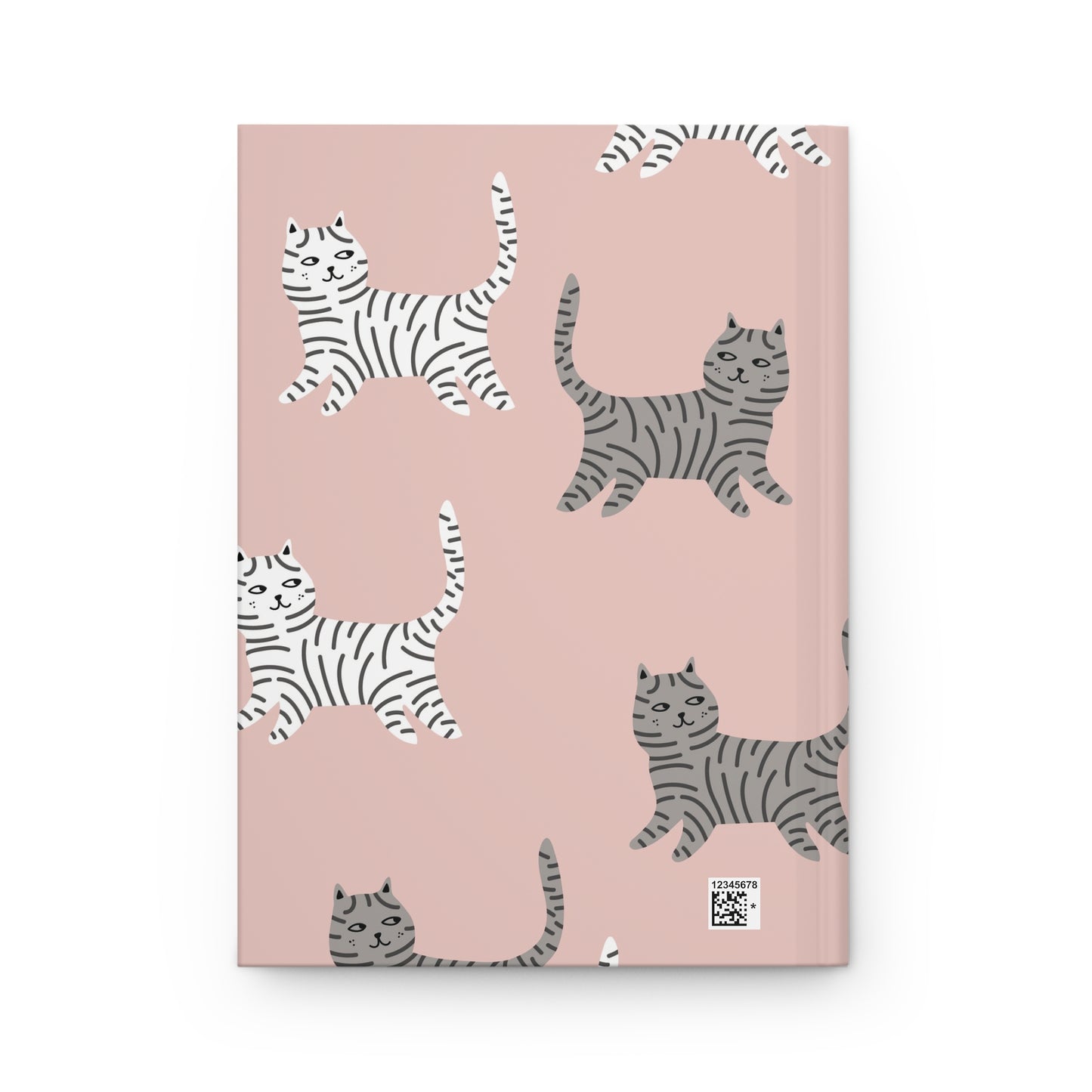 Cute Cat Pattern Hardcover Journal | Matte Finish for Cat Lovers