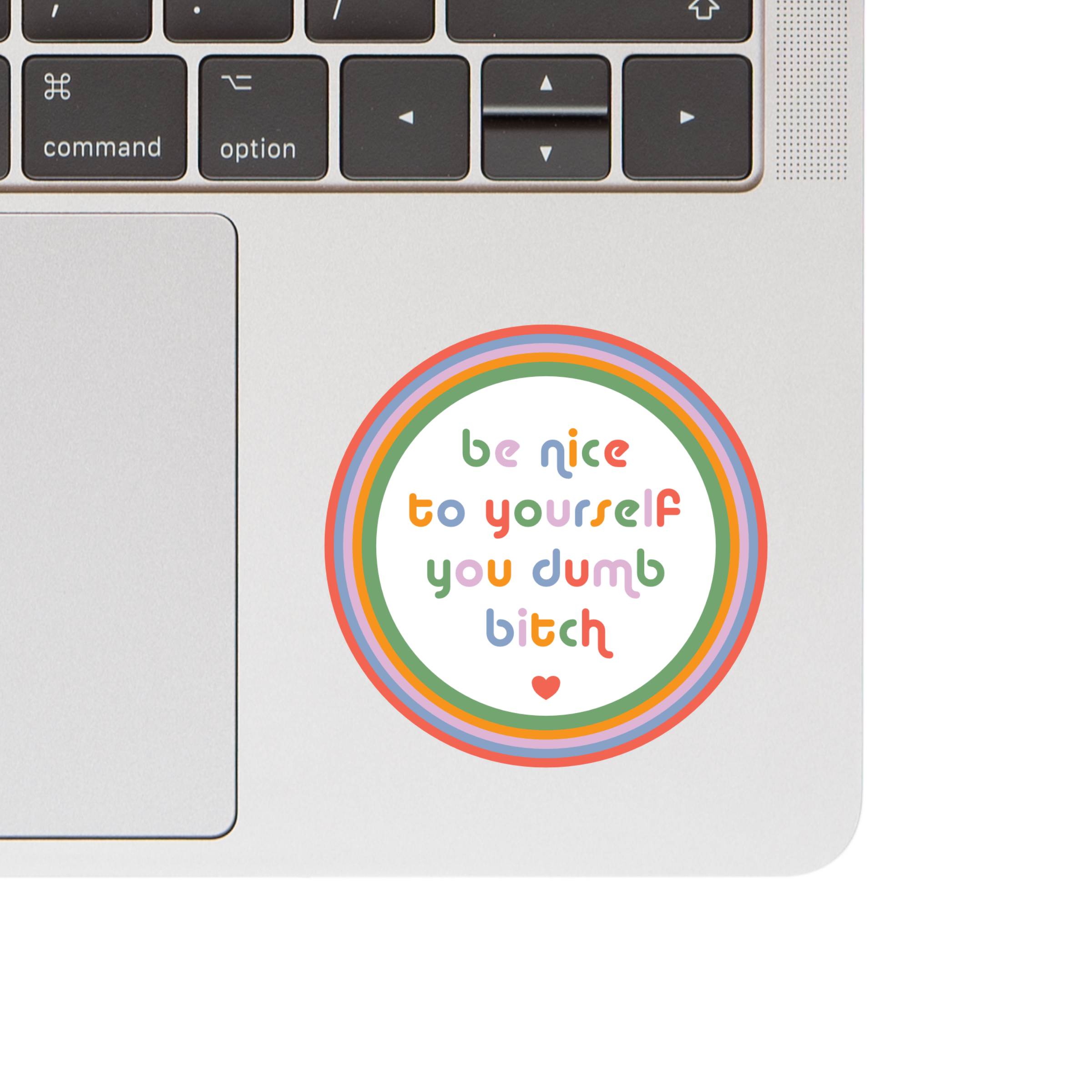 Durable matte vinyl sticker for laptops, notebooks, or water bottles