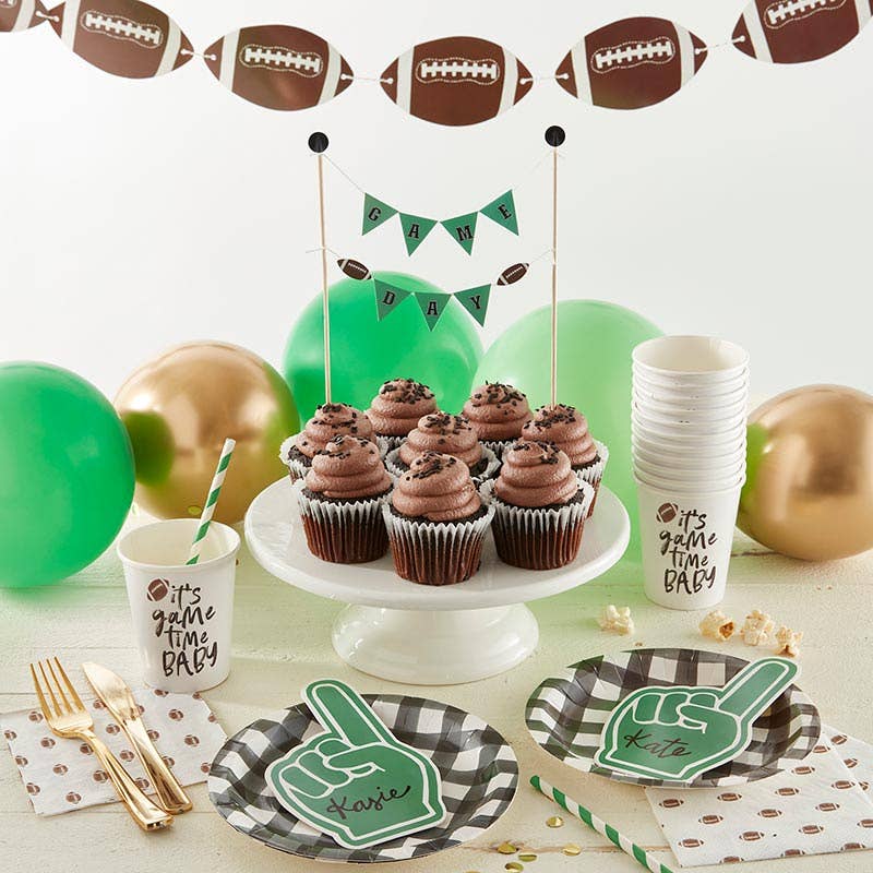 Tailgate Party in a Box Laid out on Table