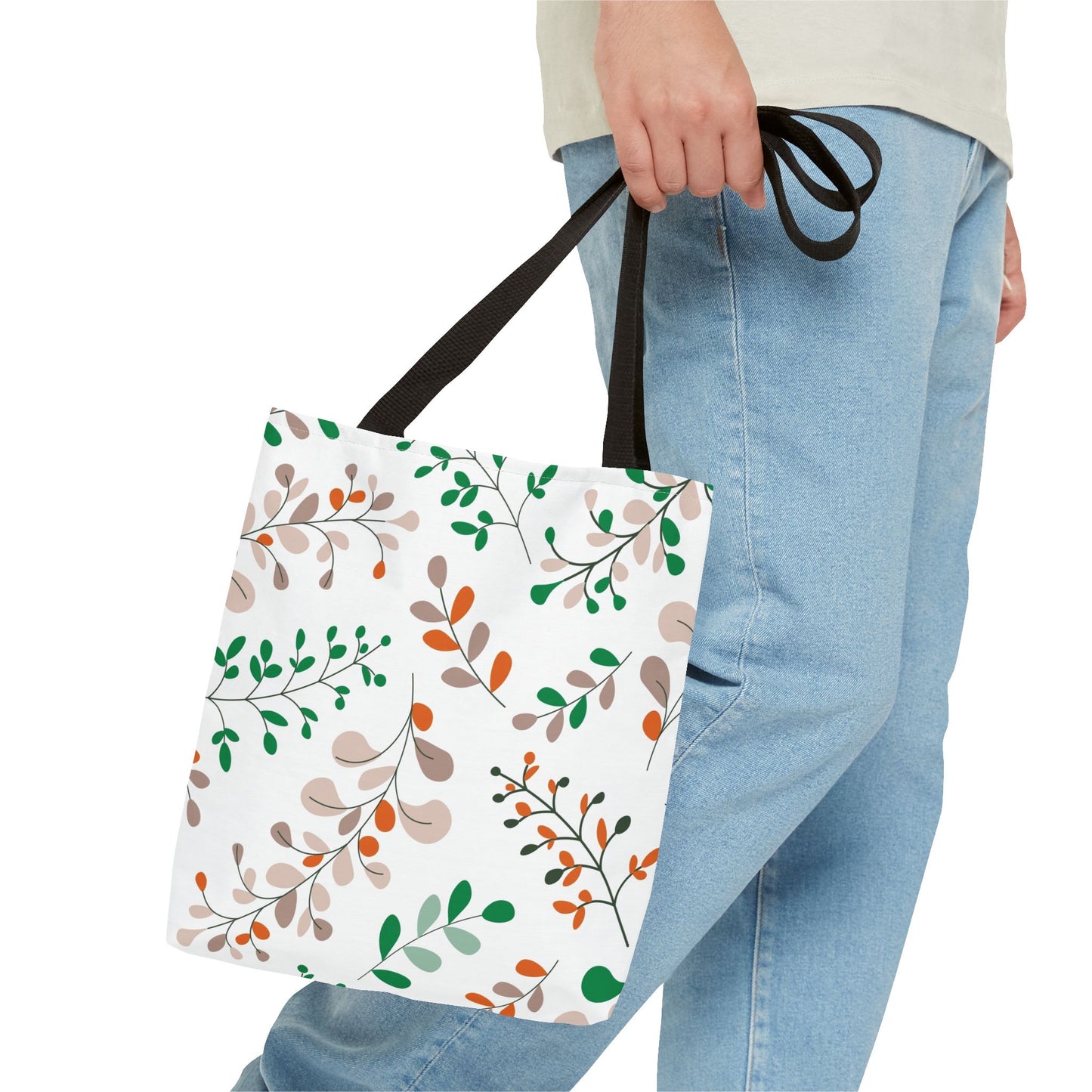 Botanical Print Tote Bag – Eco-Friendly Floral Tote for Shopping, Travel & Everyday Use