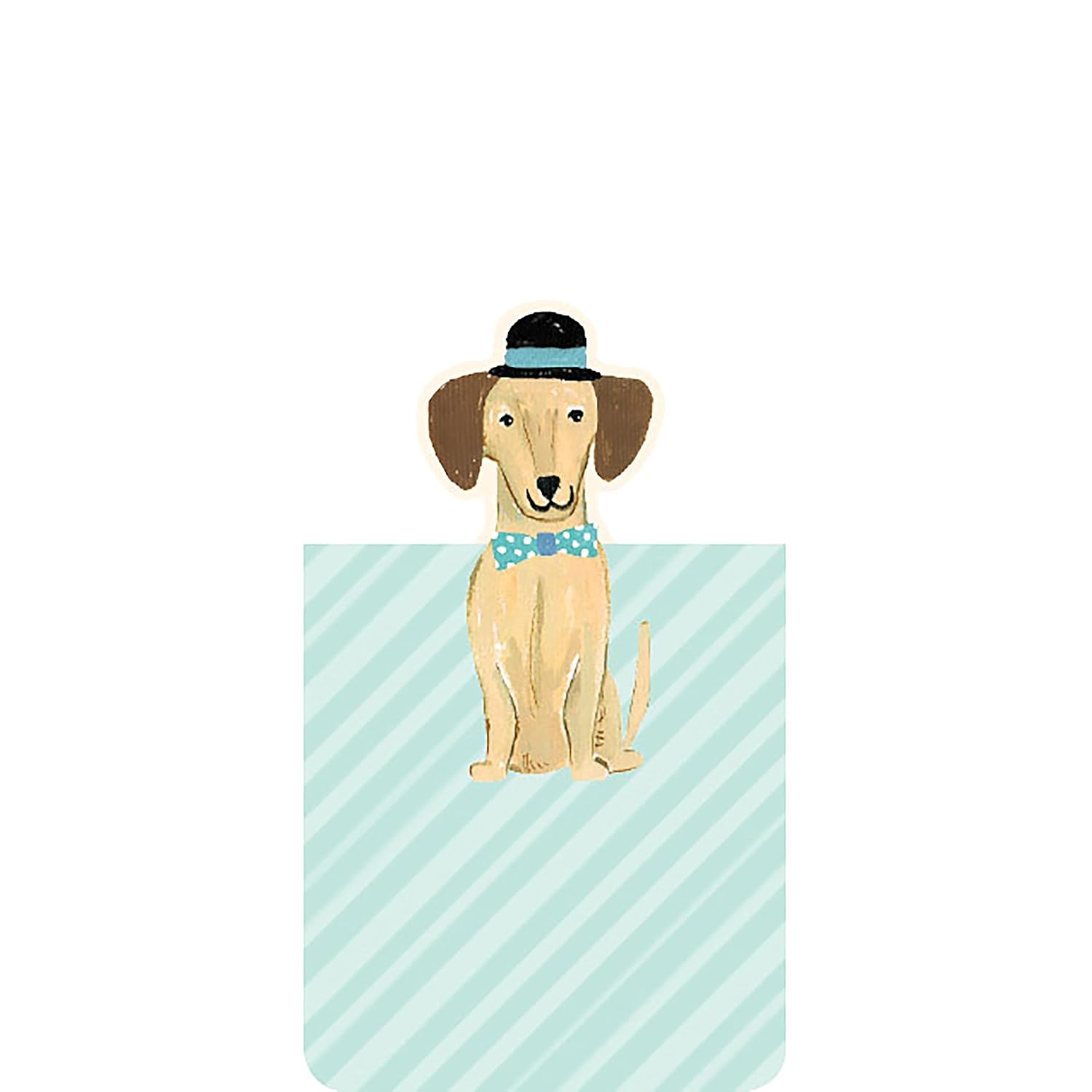 Close up view of one of the Best in Show dogs wearing a hat