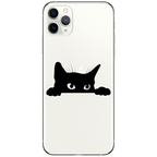 Sneaky Kitty decal on phone showing size