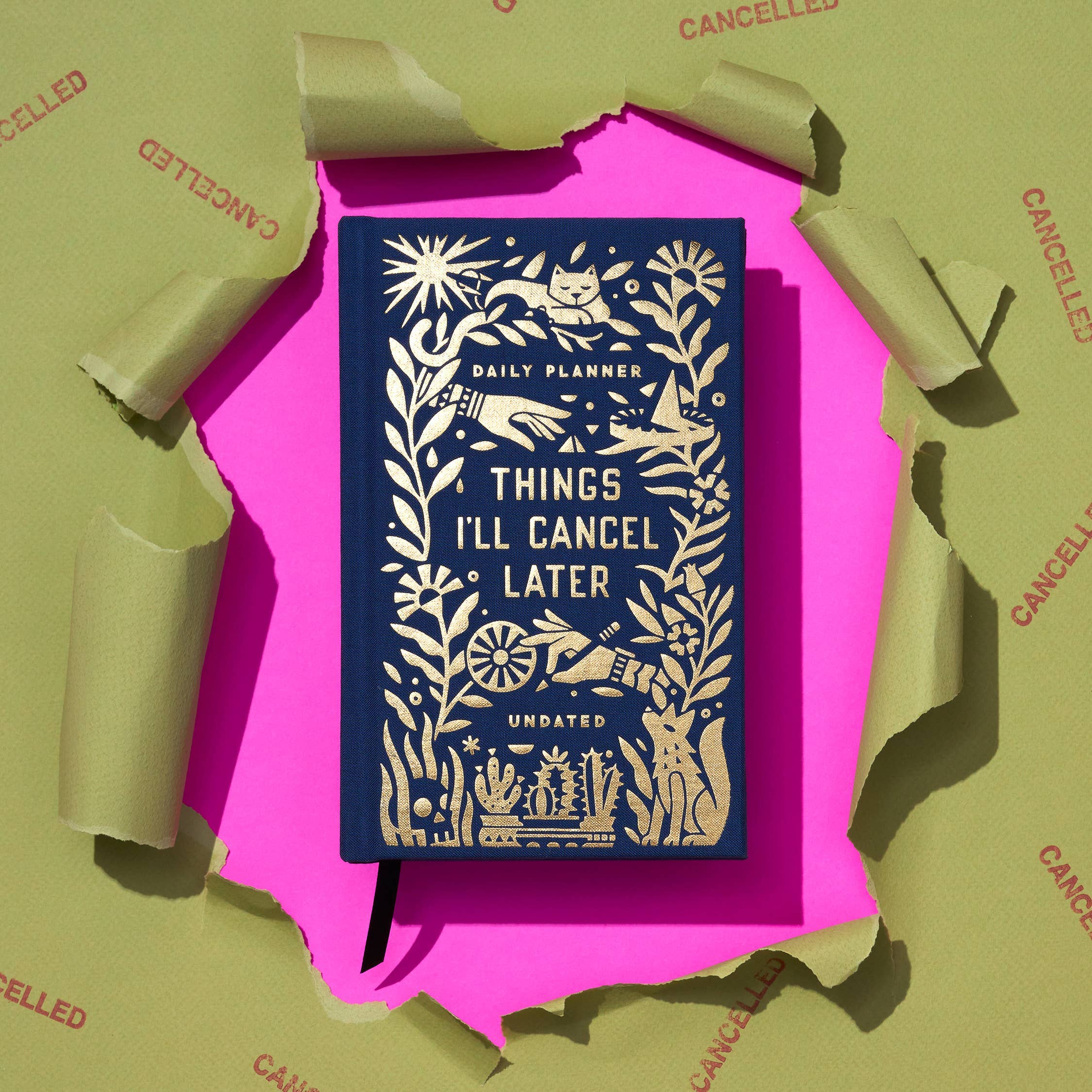 Literally bursting to cancel plans - this daily planner will keep everything undated