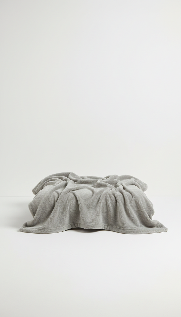 Plush Throw Blanket in Sage Gray