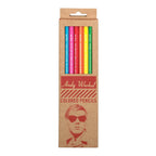 Andy Warhol colored pencil set with 8 pencils in a sleek paper box