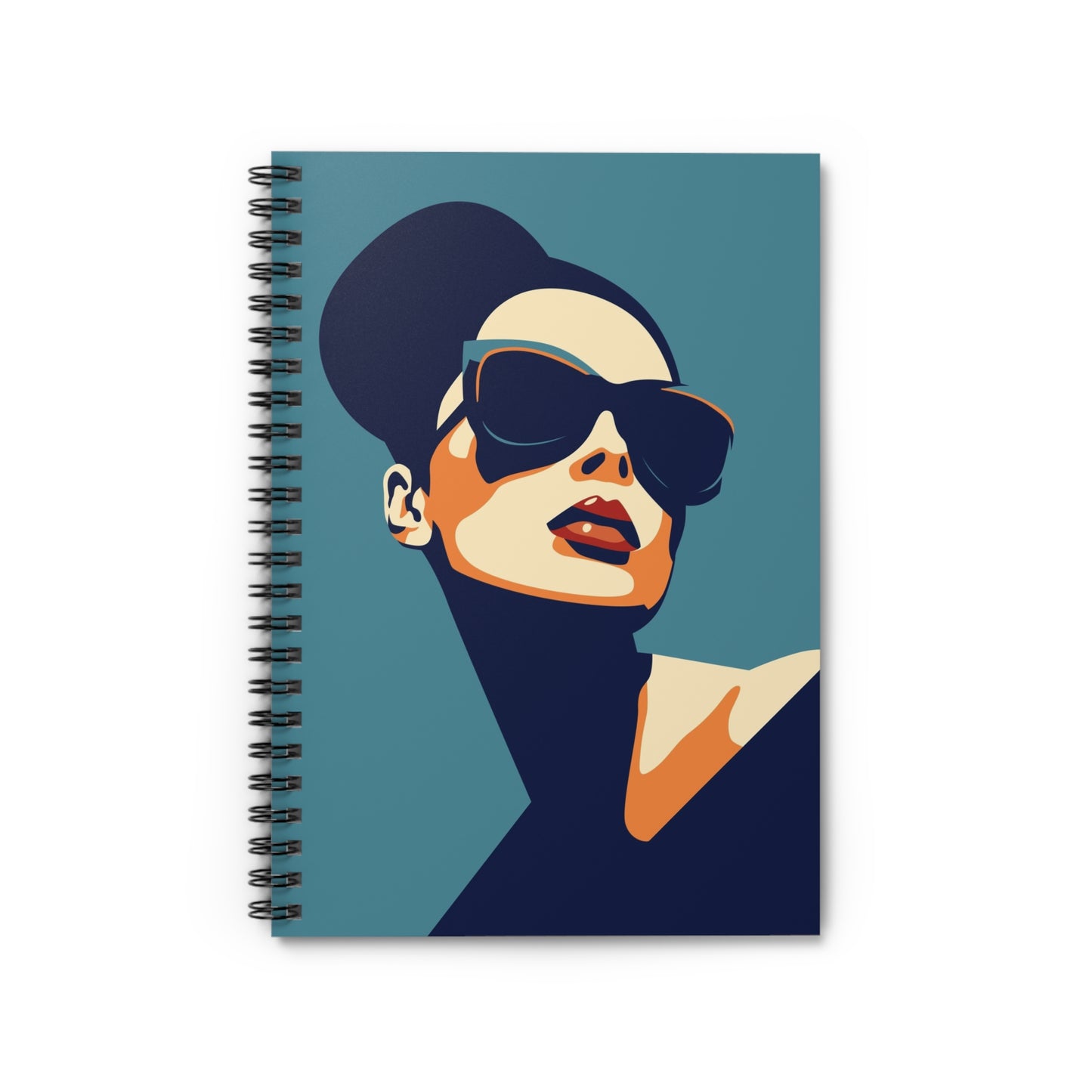 Retro Chic Diva Spiral Notebook – Stylish, Durable & Functional